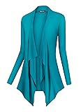 Urban CoCo Women's Drape Front Open Cardigan Long