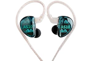 KZ AS10 Pure 5 Balanced Armature 5BA Earphone, Musician in Ear Monitor Headphone High Fidelity HiFi Headset (with Microphone,