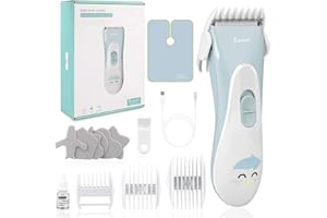Eanceil Baby Hair Clippers, Ceramic Blade Electric Kids Hair Trimmer, Ultra-Quiet Cordless Rechargeable Waterproof Haircut Kit for Kids & Adult