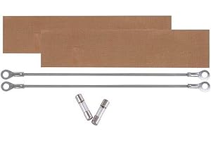 SAP 2 Replacement Heating Elements 5 mm +2 Teflon Sheet for Impulse Sealer 4" PF100