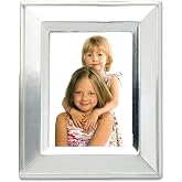Lawrence Frames Brushed Silver Plated Metal Picture Frame, 2x3