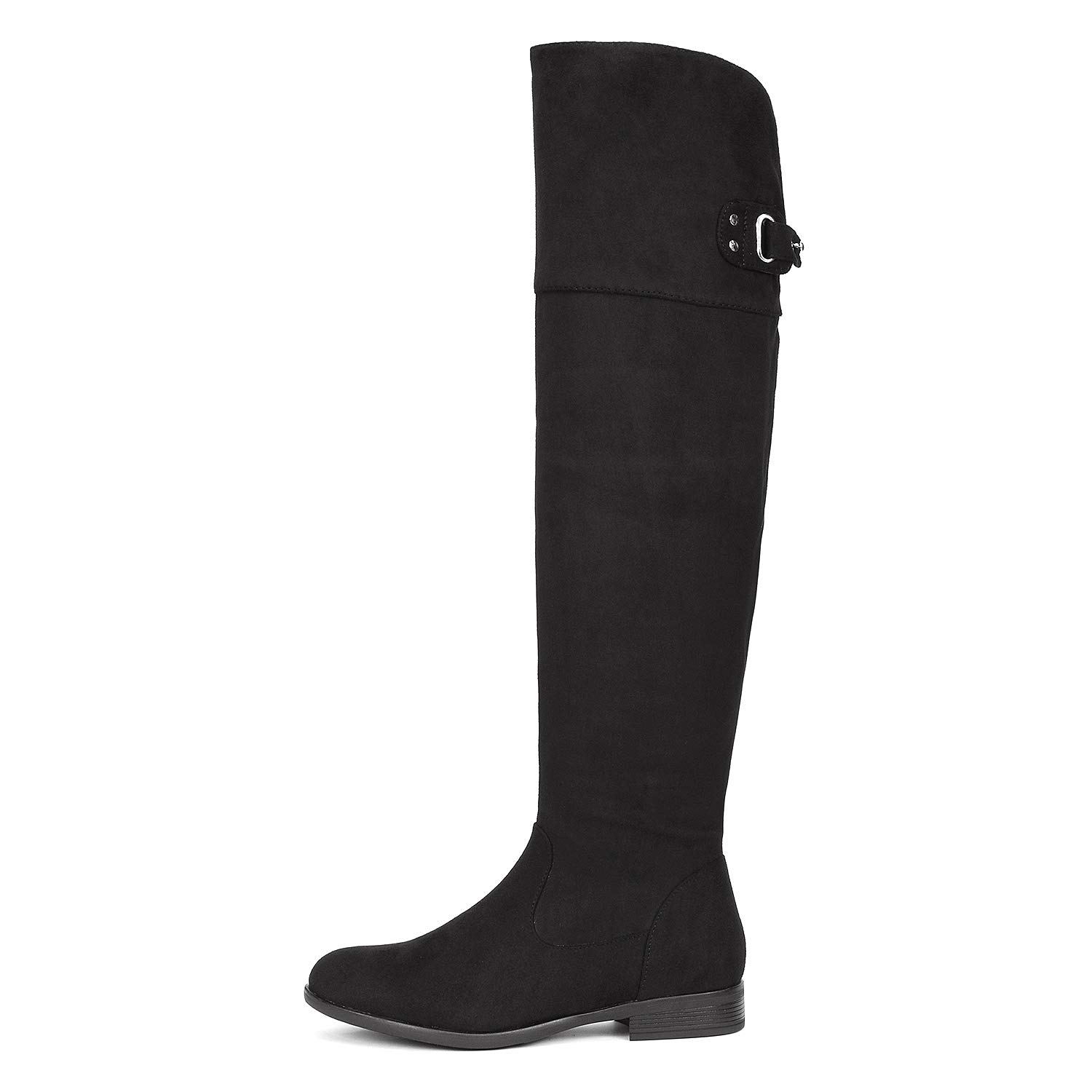 DREAM PAIRS Women's Over The Knee High Low Block Heel Riding Boots - Image 3