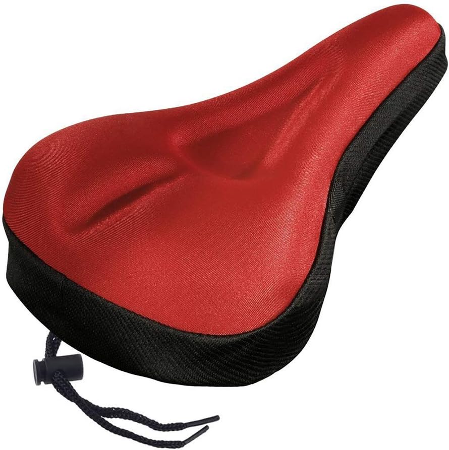 Jiecikou Silicone Bike Seat Cover Extra Soft Gel Bicycle Seat Bike Saddle Cushion Pad for Cycling
