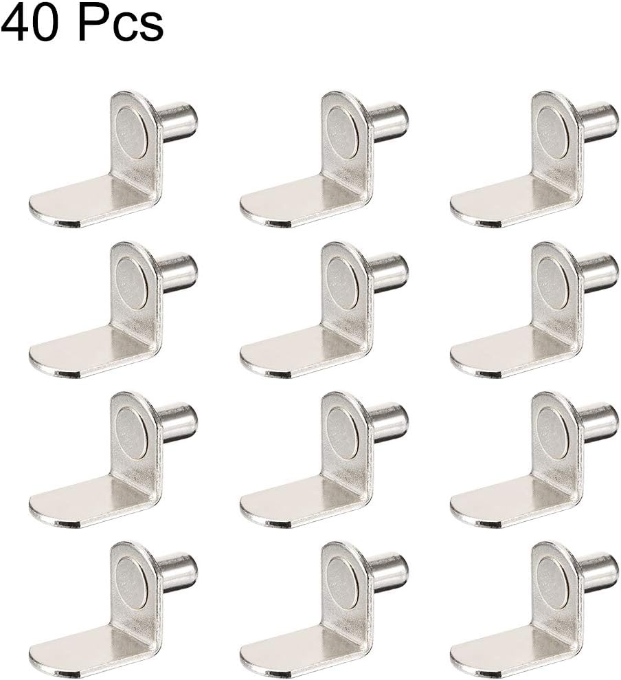 sourcing map Shelf Support Peg,6mm L-Shaped Support - Image 4