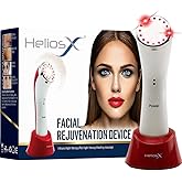 Helios X Red Light Therapy for Face 3-in-1 Infrared LED Light Therapy & Thermal Heating Facial Rejuvenation Massager Device for Anti-Aging, Improve Wrinkles, Texture/Age Spots Facial Light Therapy