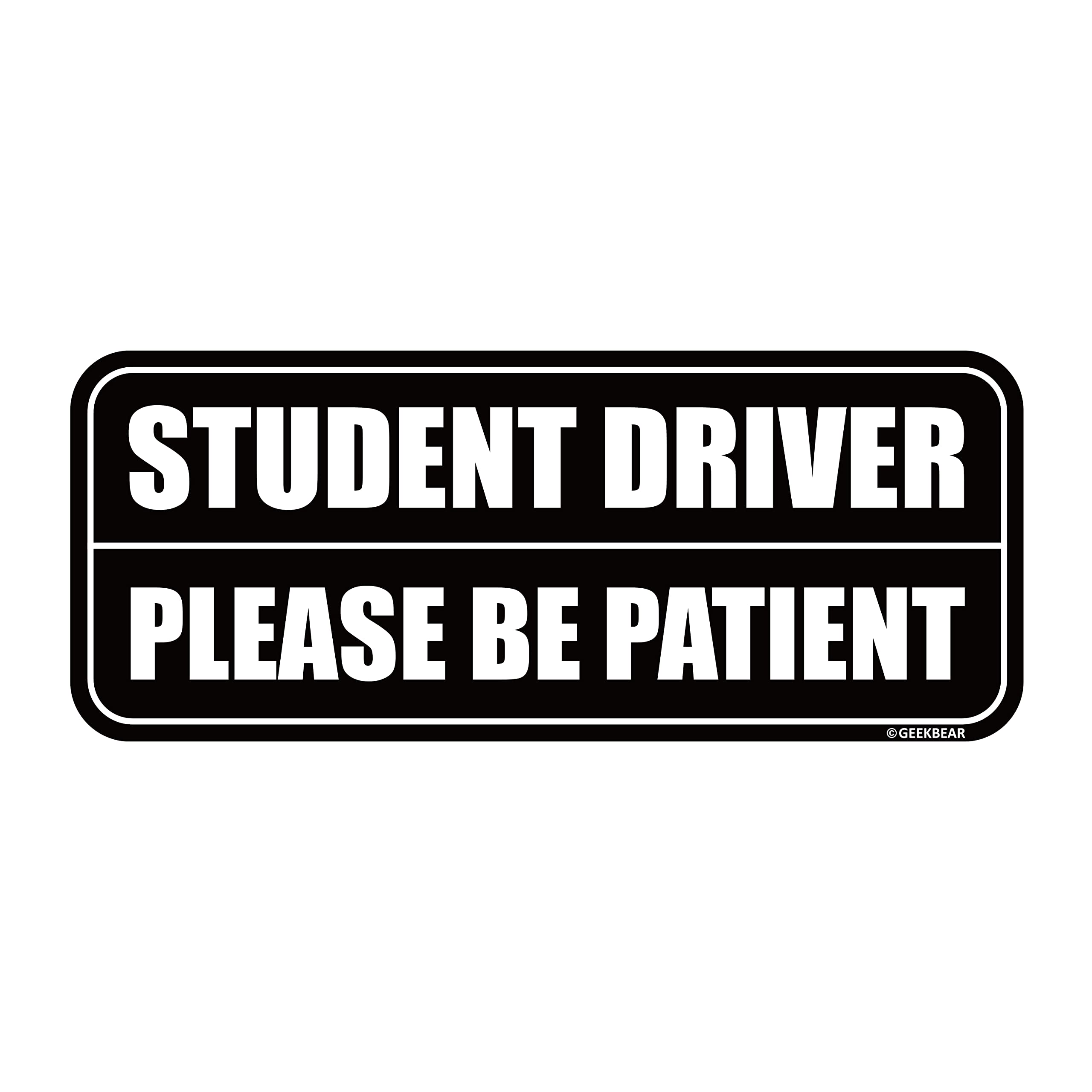 GEEKBEAR Student Driver Car Magnet