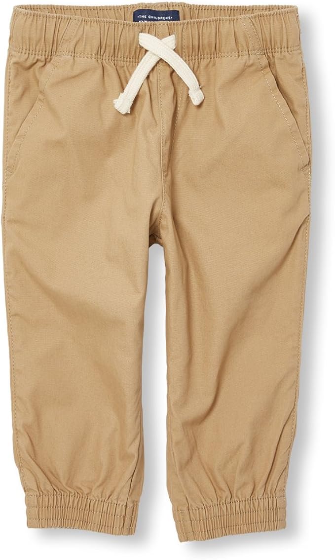 baby khaki joggers