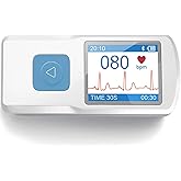 BEC Portable ECG Monitor - Electrocardiograph Monitors in Less Than 30 Seconds, no Need for a Smartphone, All Measurements ar