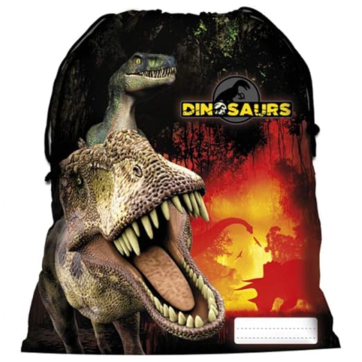 Dinosaurier Kinder Dino Turnbeutel Sportbeutel Sport Schuhbeutel Tasche