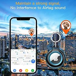 [2 Pack] Airtag Keychain for Apple Air Tag Holder