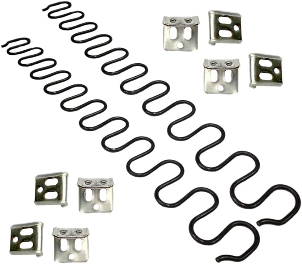 Catkio Sofa replacement Springs,2 PCS 20" Spring with 8 PCS S Clips,4.0 Wire Diameter Sofa Spring Repair Kit Compatible with Seating In Furniture Interior Decoration, Automotive, or Other Applications