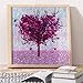 ZSNUOK 5D DIY Diamond Painting by Number Kit for Adults or Kids, Full Special Shaped Drill Embroidery Arts Craft Mosaic Making Supplies Paint with Diamonds for Home Wall Decor Love Tree 12x12 inches