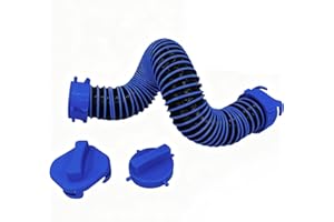 Eniora 3FT RV Sewer Hose, Short Length Sewer Hose for Easy Storage & Use, Upgrade TPE Material for Crush Resistance, Perfect Extension for RV Camper Drainage