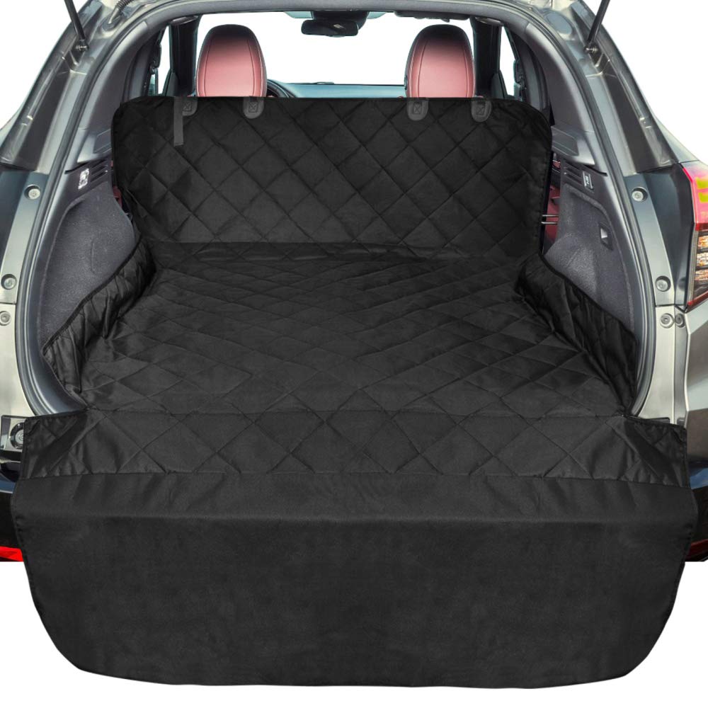 SUV Cargo Liner for Dogs, Upgraded Extra Large Waterproof Pet Cargo Cover Dog Seat Cover Mat for SUVs Sedans Vans with Bumper Flap Protector, Non-Slip, Wear-Proof, Universal Fit