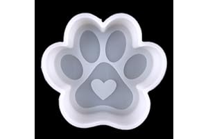 PEVOGON Car Freshie Silicone Mold Resin Casting Mold for Aroma Beads Soap Candle Clay Craft Decoration (Paw Print)