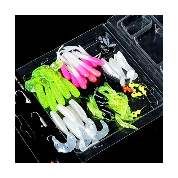 Fishing-lure-kit-35-soft-baitsmall-10-lead-head-hook-lure-soft-fishing-lures-set-soft-baits-fishing-tackle-fishing-bait