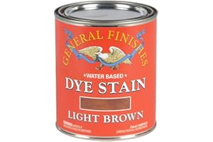 General Finishes Water Based Dye, 1 Quart, Light Brown