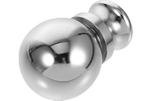 TEHAUX Lamp Finial Cap Knob Alloy Lamp Shade Topper Part Chrome Finish for Living Room Lighting