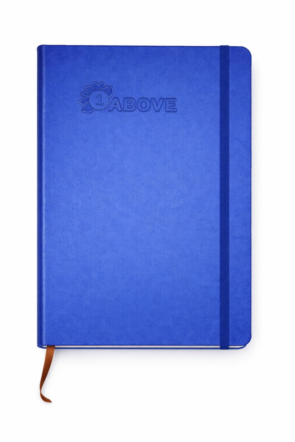 1ABOVE A4 Soft Feel Notebook with Lined Pages | Hardback Journal | Elastic Closure and Ribbon |Paper Pocket | 80gsm | 160 Pages (80 Sheets) -BLUE