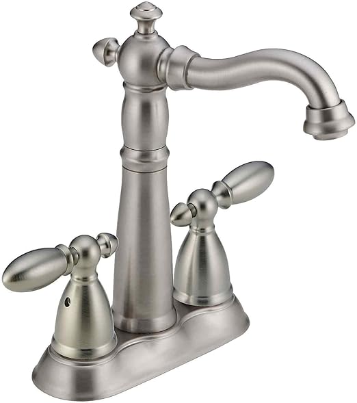Delta Faucet 2155 Ss Dst Victorian Two Handle Bar Prep Faucet