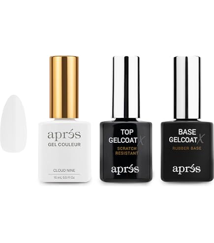 Amazon.com: APRÉS Gel Couleur Trio Set - Gel Color, Base Coat, Non
