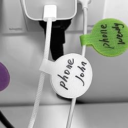 32 Pcs Cable Labels, Write On Cord Labels, Wire