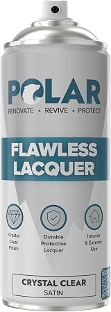 Polar Flawless Lacquer Spray 400ml Clear Protective Coating Satin Finish