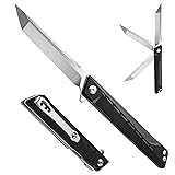 edcfans Pocket Folding Knife with G10 Handle, Ball