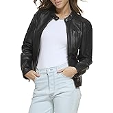 Levi
s Women
s Faux Leather Motocross Racer Jacket (Standard and Plus)