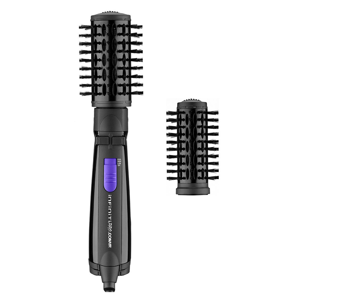 Photo 1 of INFINITIPRO BY CONAIR Hot Air Styling Brush Set with 2-Inch and 1.5-Inch Bristles