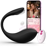Sangonomiya Mini Vibrator Bullet with APP Control for Couples Women 9 Modes | Wearable Panty Vibrators Female Sex Toys Soft &amp; Quiet for Discreet Vibrating Panties, Vibrater Sex Toy for Women Clit G Spot
