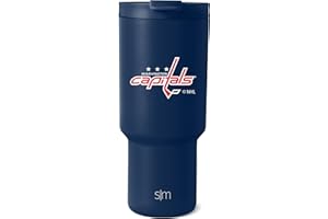 Simple Modern Officially Licensed NHL San Jose Sharks 30 oz Tumbler with Flip Lid and Straws | Hockey Insulated Cup Stainless Steel | Gifts for Men Women | Trek Collection | San Jose Sharks