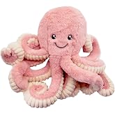 Octopus Stuffed Animals Plush Toys for Kids Girls Boys Sea Critters | Friends Family Birthday Xmas Gift Present (Pink, Medium (15.7''))