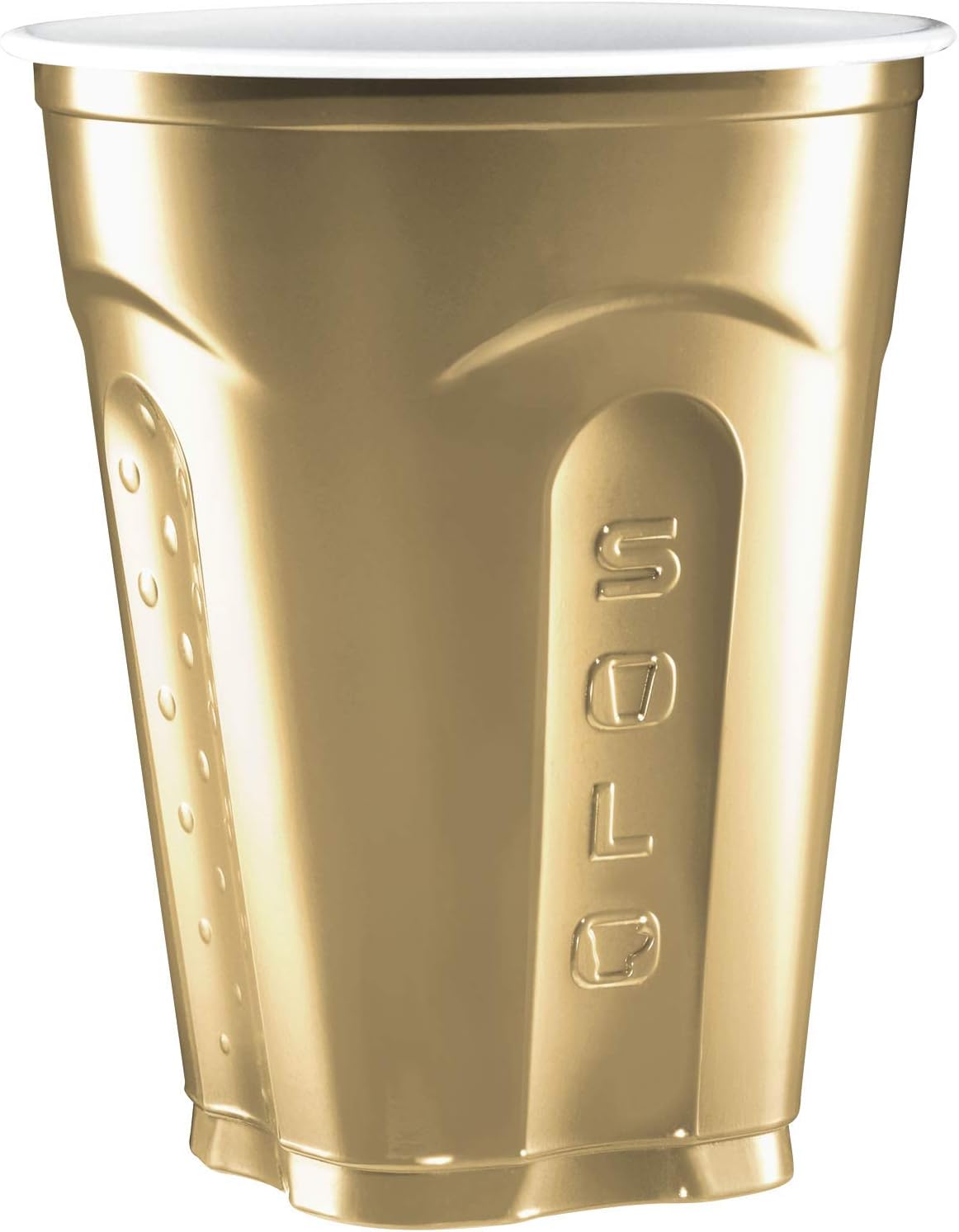 Solo Squared Cups, 18 Oz, Gold, 60 Count