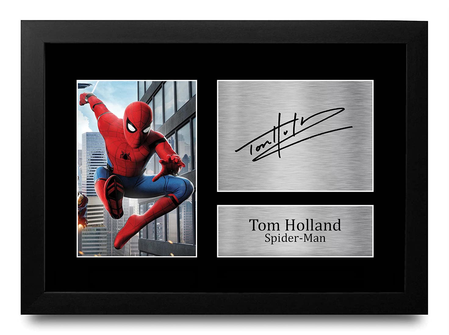 HWC Trading FR Tom Holland Gift Signed FRAMED A4 Printed Autograph Spider-Man Spiderman Gifts Spider Man Print Photo Picture Display โ image 1