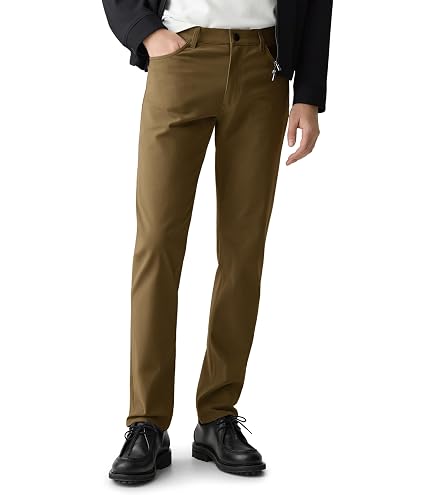 Theory Men's Raffi Neoteric Twill Pants, Bark, 28 at Amazon Men's