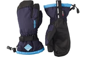 Hestra Gauntlet CZone Junior Glove (Youth 4-13yrs) | Waterproof, Insulated 3-Finger Kids Snow Gloves for Winter, Skiing & Playing in The Snow
