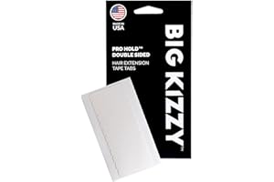 Big Kizzy Pro Hold Double Sided Replacement Tape Tabs for Hair Extensions - Strong Flexible Hold and Damage Free Tape in Hair Extension Tape- 5-7+ weeks of wear - 120 Tabs
