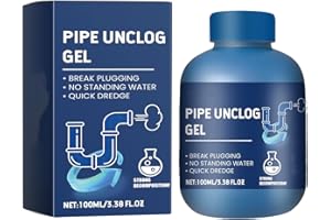 Pipe Bobo Professional-Grade Drain Cleaner - Powerful Fast-Acting Clog Remover, Dissolves Hair, Grease & Food Blockages for K