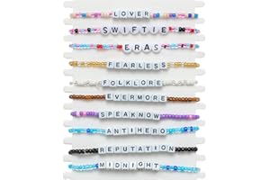 Qiuseadu TS Inspired Bracelets Set Lover Anti Hero 1989 Reputation Friendship Bracelets for Eras Music