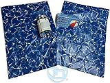 Tork Inground & Above Ground Swimming Pool Patch Vinyl Liner Kit, Blue Prizm, (2) Pc. of 1 Ft. x 8 inches. W/ 4oz. Glue (KIT2015)