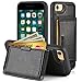 iPhone 7 Wallet Case, ZVE iPhone 7 Case Protective Apple Case 4.7 Inch Leather Wallet Cover with Stand Feature Credit Card ID Holders Card for iPhone 7 4.7
