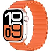 Arctime Silicone Ocean Solo Loop Bands Compatible with Apple Watch Band 49mm 46mm 45mm 44mm 42mm 41mm 40mm 38mm, Soft Breathable Sport Strap for iWatch Ultra 3 2 1 Series 11 10 SE 9 8 7 6 5 4 3