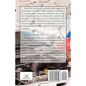 Diccionario Especializado de Términos Técnicos: Terminología Automotriz Inglés-Español-Inglés (Spanish Edition)
