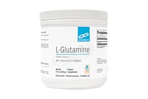 XYMOGEN L-Glutamine Powder Supplement - Promotes Cellular, Immune System + Gut Health - Supports Muscle Mass Retention, 4000mg L-Glutamine Per Serving (12 oz / 85 Servings)