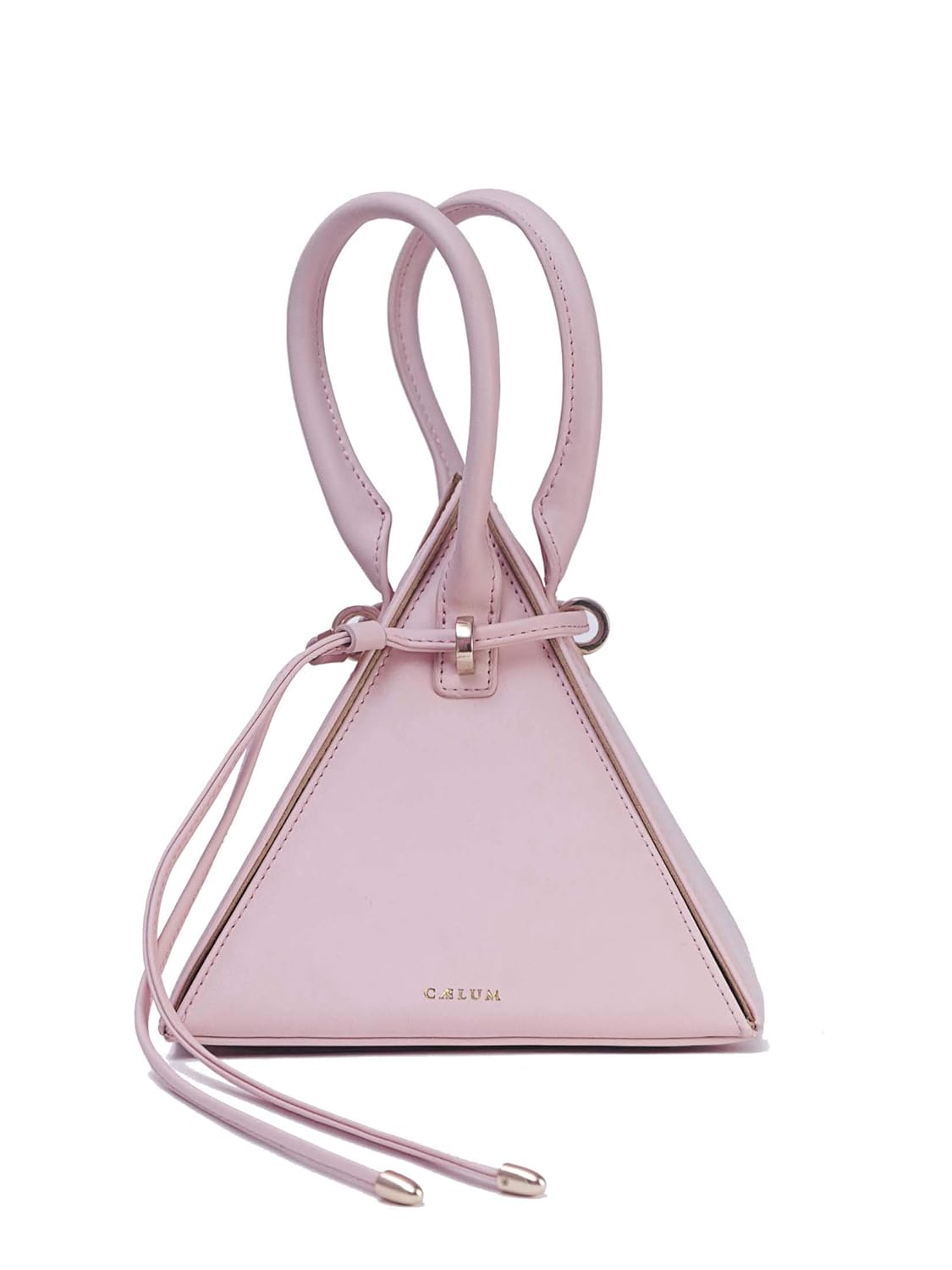 pyramid clutch bag