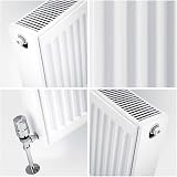 Milano Compact White Type 22 Horizontal Double Panel Convector Radiator 400x600 view 3