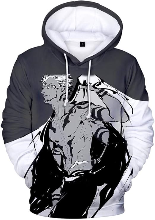 Mens Hoodie Sweatshirt New Anime Hoodies Jujutsu 3D Print Sweatshirt Men Women Fashion Oversized 