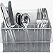 Sorbus® Utensil Caddy — Silverware, Napkin Holder, and Condiment Organizer — Multi-Purpose Steel Mesh Caddy—Ideal for Kitchen, Dining, Entertaining, Tailgating, Picnics, and much more (Silver)