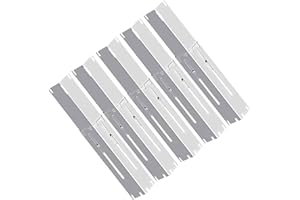 YOUFIRE Grill Parts Universal Heat Plate Shield BBQ Flavorizer Bar Kit Set for Brinkmann, Charbroil, Weber Gas Grill and Others, Extends from 11.75" up to 21" L